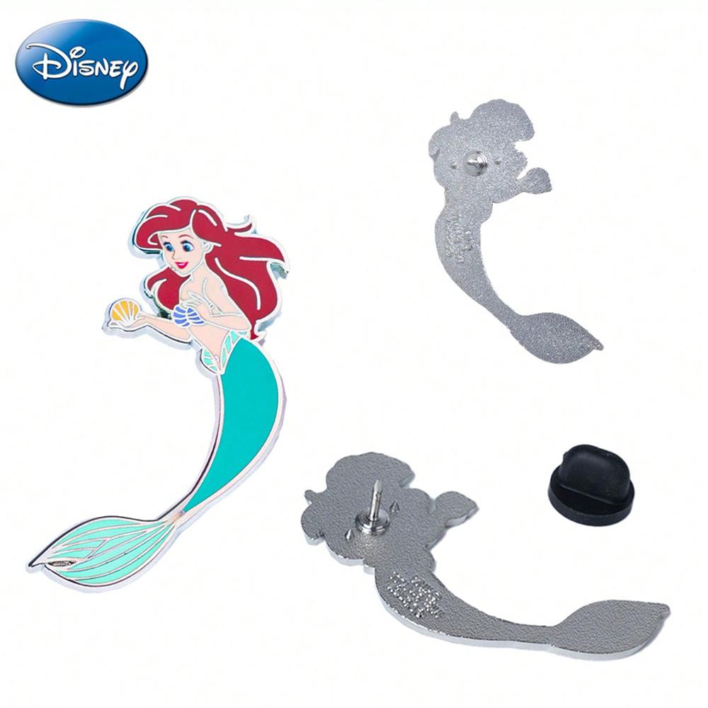 1Pc Disney Officially Licensed Collectible Enamel Princess Brooches Snow White Cinderella Ariel Tiana Moana and Other Beautiful