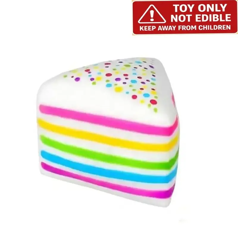 New Rainbow Cake Squeeze Snowflake Ice Cube Malt Candy Stress Relief Toy, Slow Rebound Pressure Release Fun Game