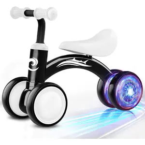 Colorful Lighting Baby Balance Bike Toys  1 Year Old Boy Gifts, 10-36 Month Toddler Balance Bike, No Pedal 4 Silence Wheels&Soft Seat First Riding on Toys, One Year Old Boy Birthday Gifts.