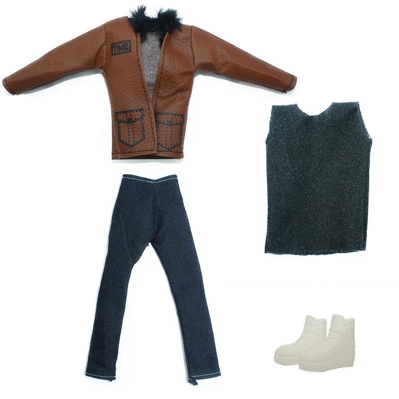 1/6 Male Doll With Clothing Set Homesome Soldier Men Doll  Handmade Clothes Outfit For 29CM Ken Prince Doll