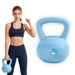 Anti-Collision Soft Kettle Bell 10/15/20LB, Non-Slip Fitness Weight Kettlebell for Female Indoor Strength Workout