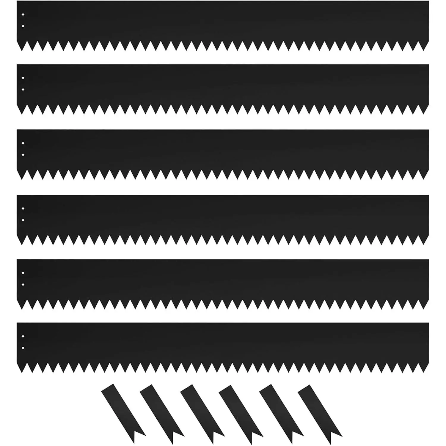 40" L X 4" H Metal Landscape Edging, 6 Pack Heavy Duty Galvanized Steel Garden Edging, Hammer-in Metal Edging for Landscaping for Lawn, Pathway, Yard