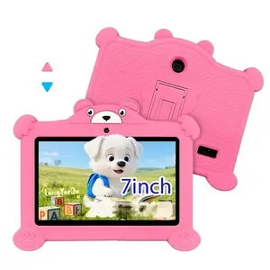 7-Inch Android Tablet Q88, Dual Cameras, Anti-Fall Dustproof Cover, Parental Control, Lightweight Design, Internet Access, Blue/