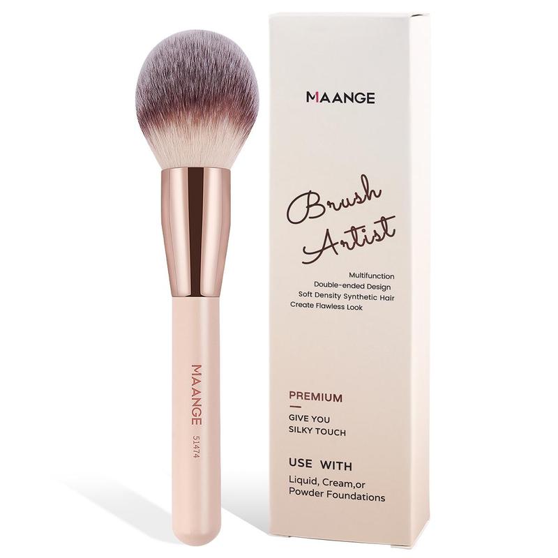 MAANGE 1pc/2pcs/3pcs Professional Facial Synthetic Makeup Brushes Flat Head Triangle Brush Concealer Brush Powder Brush Blush Brush Foundation Brush Makeup Tool,Makeup Accessories Gifts for Friends