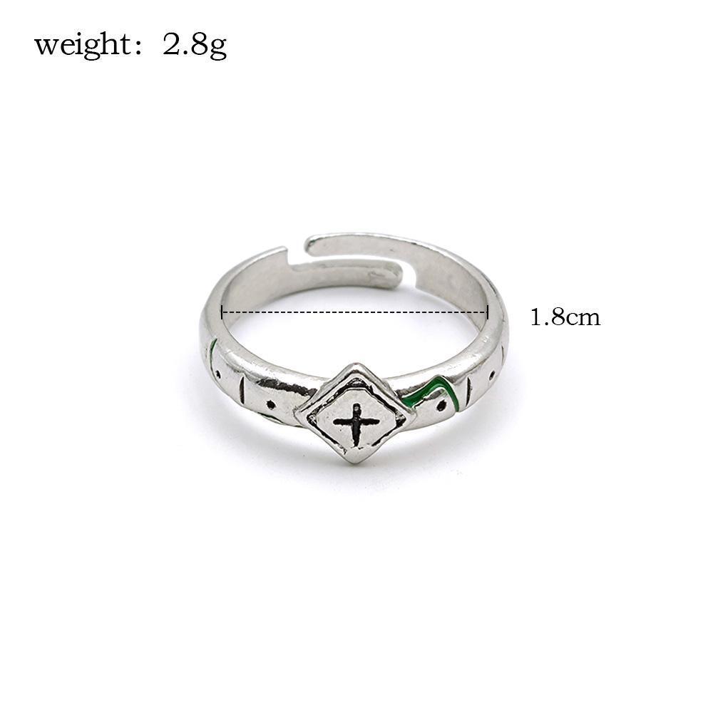 Anime Bleach Kurosaki Ichigo Ring Hitsugaya Toushirou Ulquiorra Cifer Cosplay Adjustable Ring Unisex Couple Lover Jewelry Gift