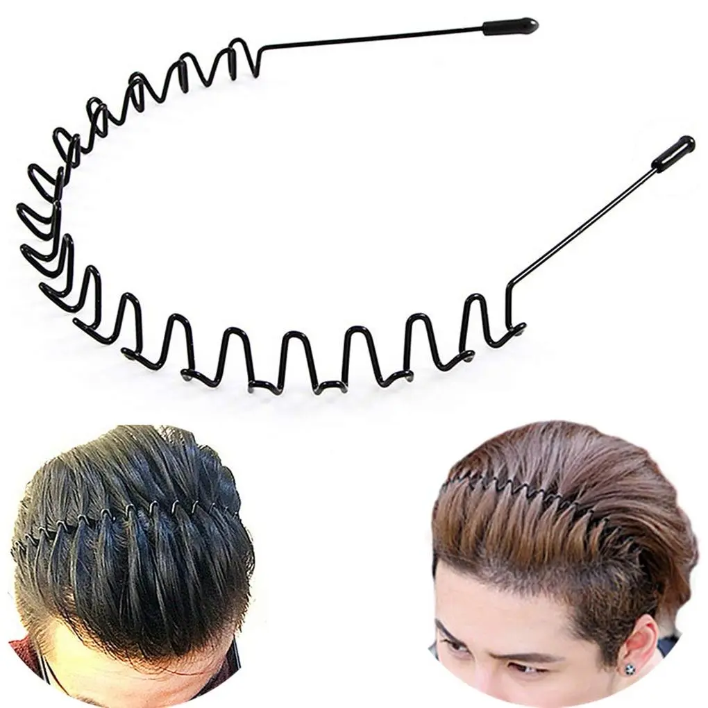 Metal Hair Band for Men Headband  Hairband Non Slip Women Hoop