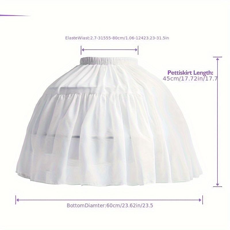 Women Girls Ruffled Short Petticoat Solid Fluffy Bubble Tutu Skirt Puffy Half Slip Prom Crinoline Underskirt No Hoop