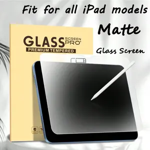 Anti-Spy Tempered Glass Screen Protector for Tablet iPad 11th/10th/9th/8th/7th/6th/5th/air/pro, Anti-Scratch, Ultra Transparent, Compatible with Apple Pencil, Accessories