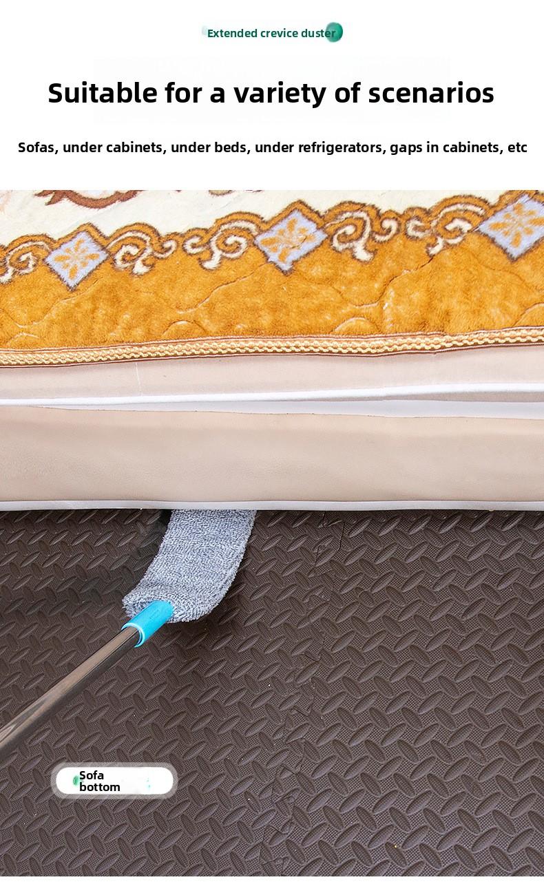 Electrostatic Dust Duster, Under-Bed Cleaning Tool for Home Use, Feather Duster for Dust Removal & Gap Cleaning