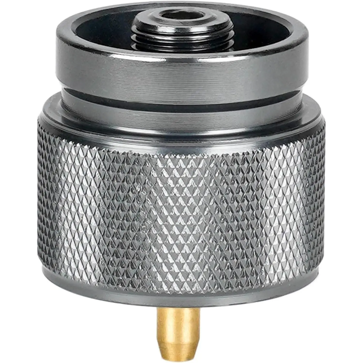 Camping Stove Adapter, Backpacking Stove Convertor 16oz 1LB  Small  Input EN417 Lindal Valve Output, Camp  Gas Adapter for  Backpack Hiking, GS316