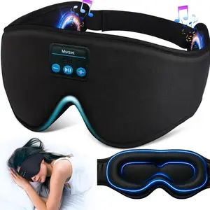 Wireless Bluetooth 5.2 Sleep Mask Headphones, 3D Contoured Music Eye Mask with Type-C Charging, Unisex Smart Sleeping Headband