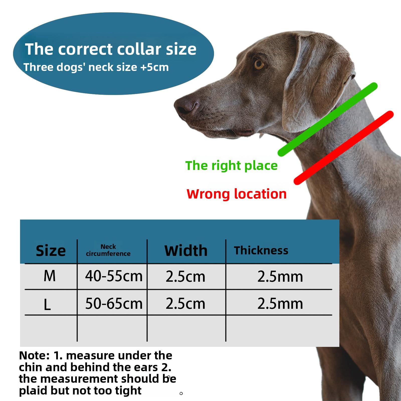 Anti-Bite Dog Training Collar Adjustable Neoprene Anti-Pull Dog Collar