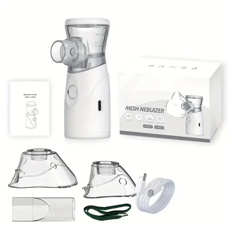 Cute Desktop USB Facial Nebulizer, Portable Mini Personal Face Steamer, Ultra-Quiet Cold Mist Humidifier with Night Light, Facial Care Tool, Beauty Devices, At Home Facial, Ideal Gift