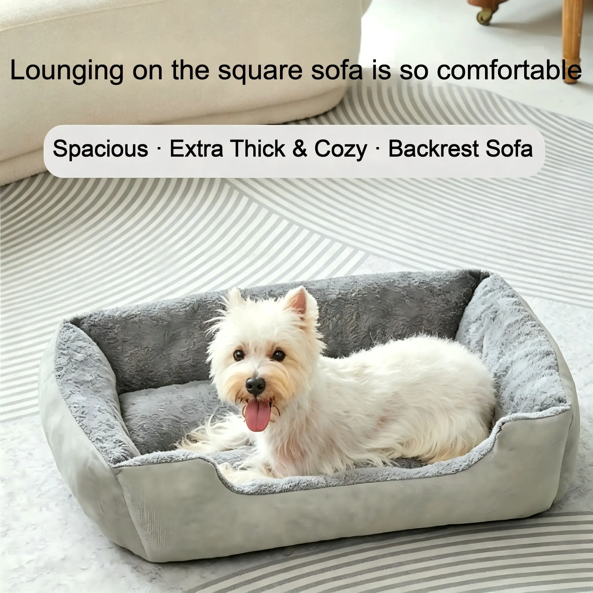 Thick Warm Dog Bed, Anti-Static Pet Couch, All-Season Use, Suitable for Small to Medium Dogs, Teddy Pet House, 1pcs