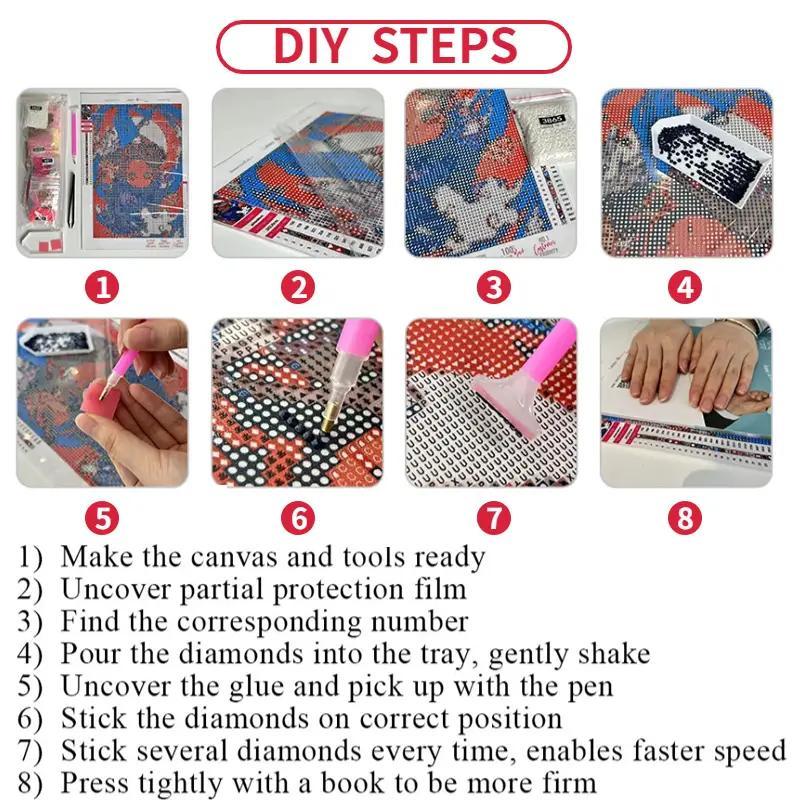 Diamond Painting Kit For Adult, 1 Count 5D Decorative Painting For Home Wall Decoration