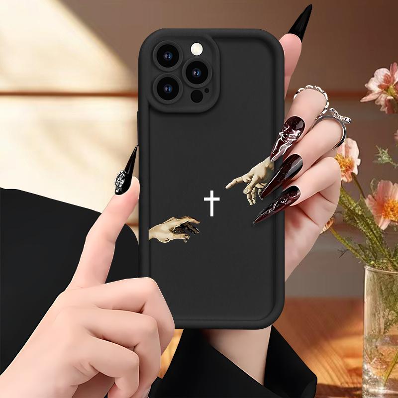 Protect Your Phone Soft Phone Case Simple with Jesus Will Help You Patterns UV Printing Matte Phone Cover 360 Degree Full Protection for iPhone 17 E Air Pro ProMax iPhone16 15 14 Plus 13 12 Mini 11 X XS XR for Smartphone Best Gift Birthday Girl Boy