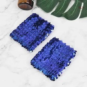 Fashionable Sequins Cuffs for Wrist Blingbling Stretchable Arm Sleeve for Cosplay Stretchy Elastic Arm Sleeves for Shows