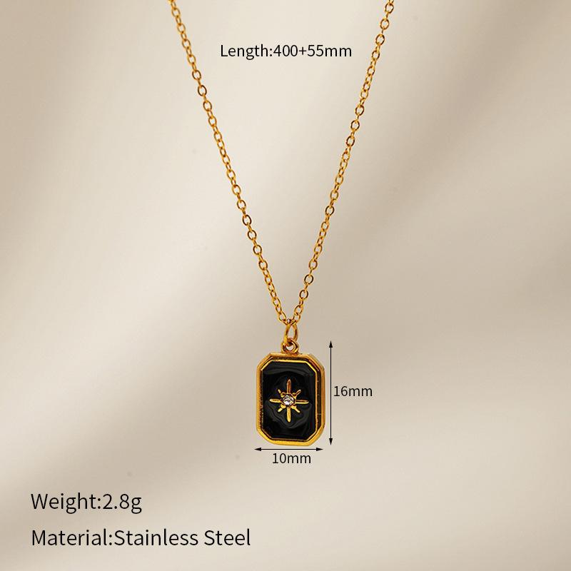 Starlight diamond necklace, niche style, light luxury collarbone chain, zircon chessboard accessory, high-end jewelry for women