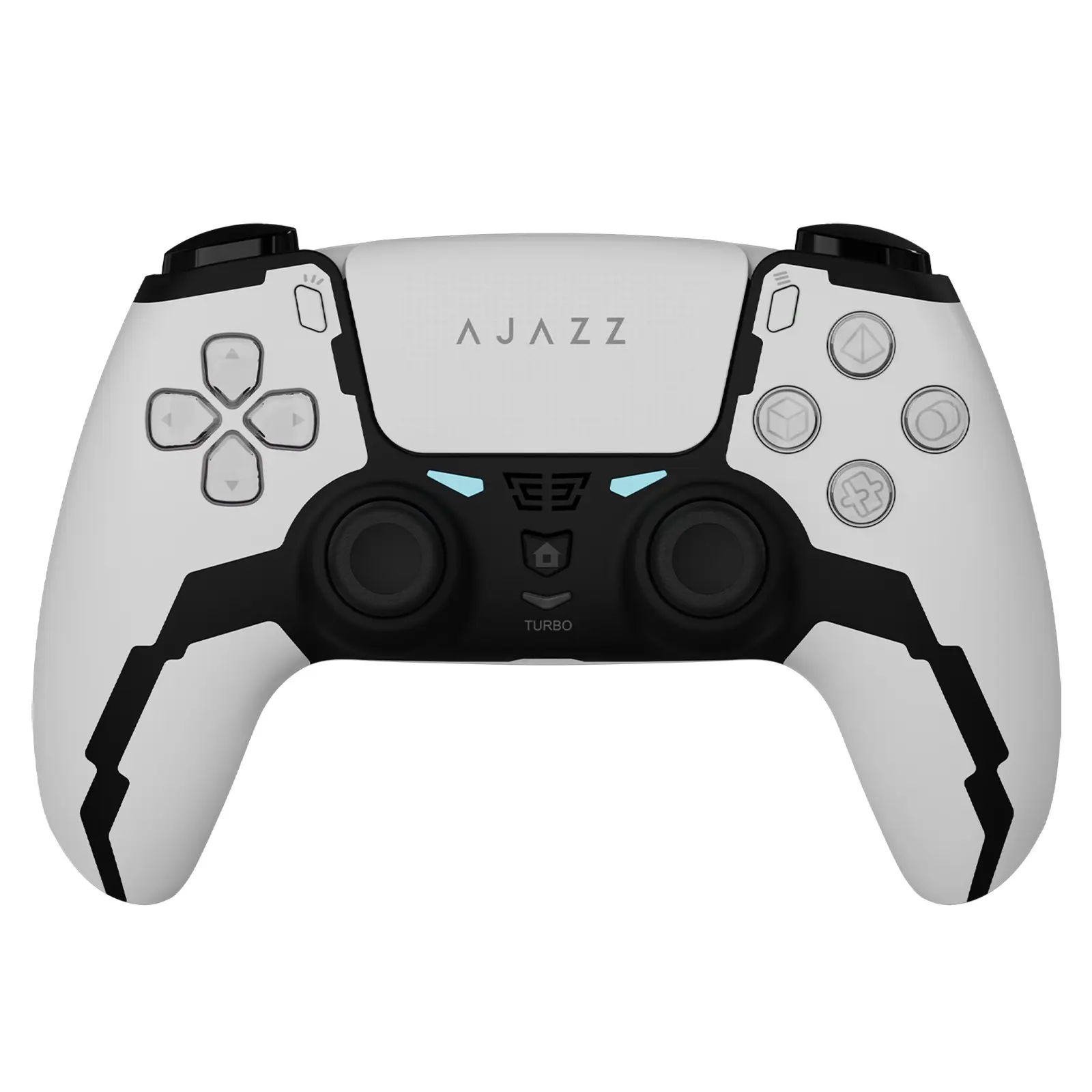 AJAZZ GP100 PS Hall wireless game controller Bluetooth wired dual-mode adaptation PS4/PC touch screen design Hall joystick linear trigger six axis asymmetrical vibration motor 1200mAh long endurance esports controller multi system compatibility