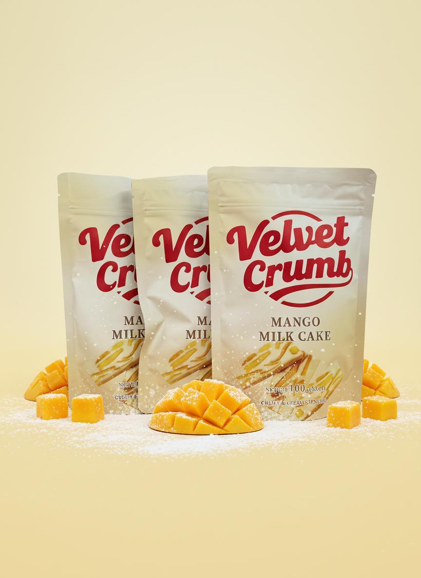 Mango Milk Nougat Candy, Soft Chewy Milk Candy with Fruity Flavor, Classic Asian Sweet Snack, Rich & Creamy Treat (100g × 3 Packs)