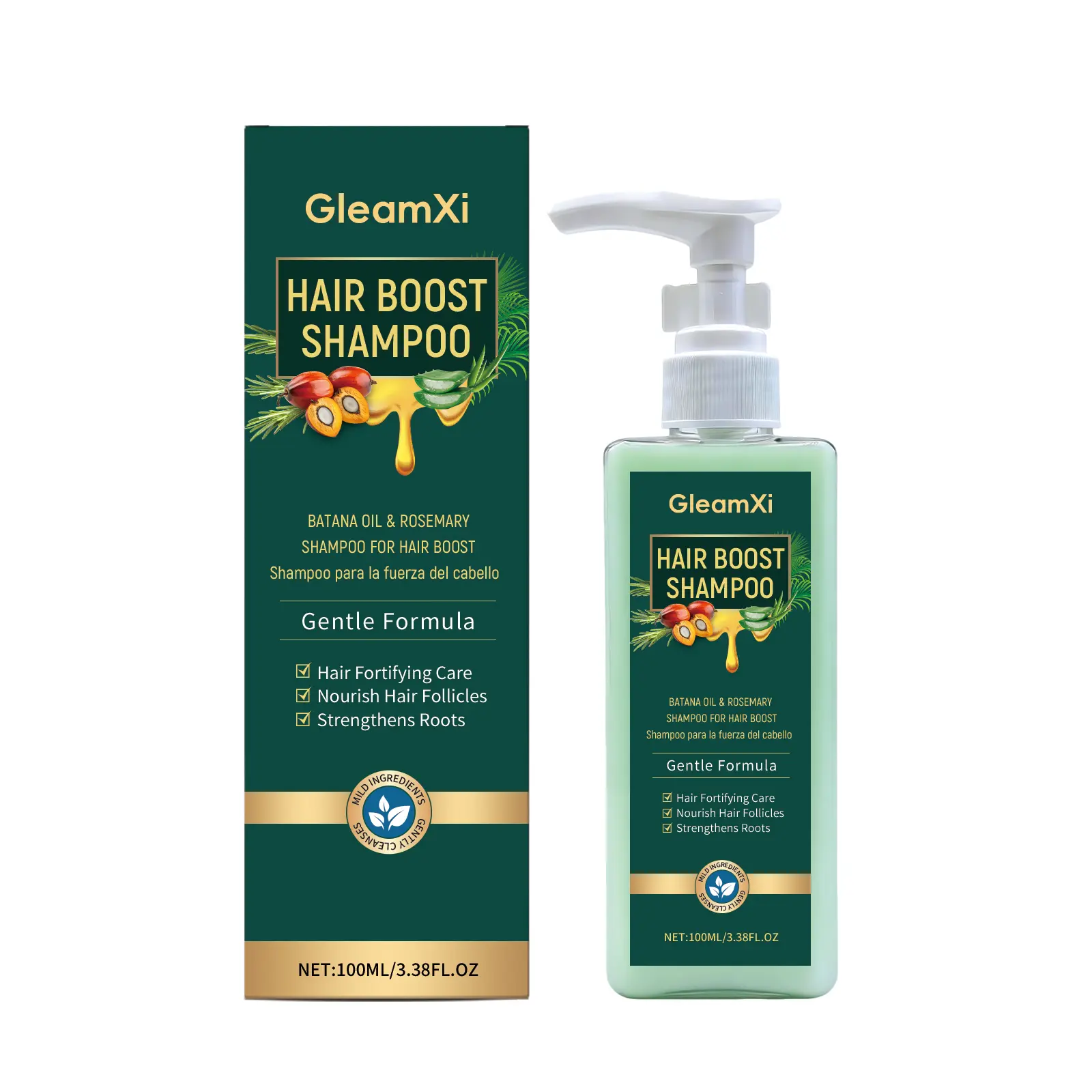 Hair Shampoo Gentle Cleansing Formula for Lightened Hair Natural Shine Protection Smooth Soft Texture