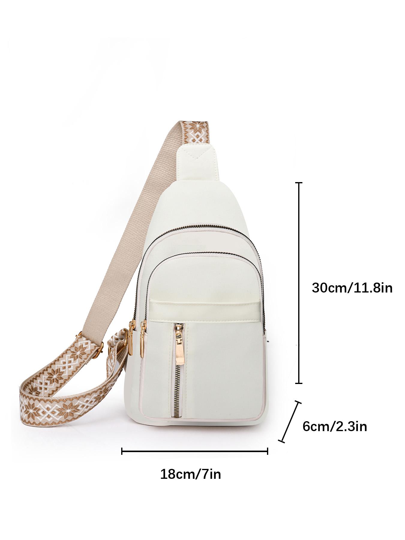 Fashionable Zipper Chest Bag, Casual Versatile Adjustable Crossbody Bag for Women, Lightweight Phone Bag, Trendy All-match Sling Bag, Adjustable Strap Bag for Daily Used