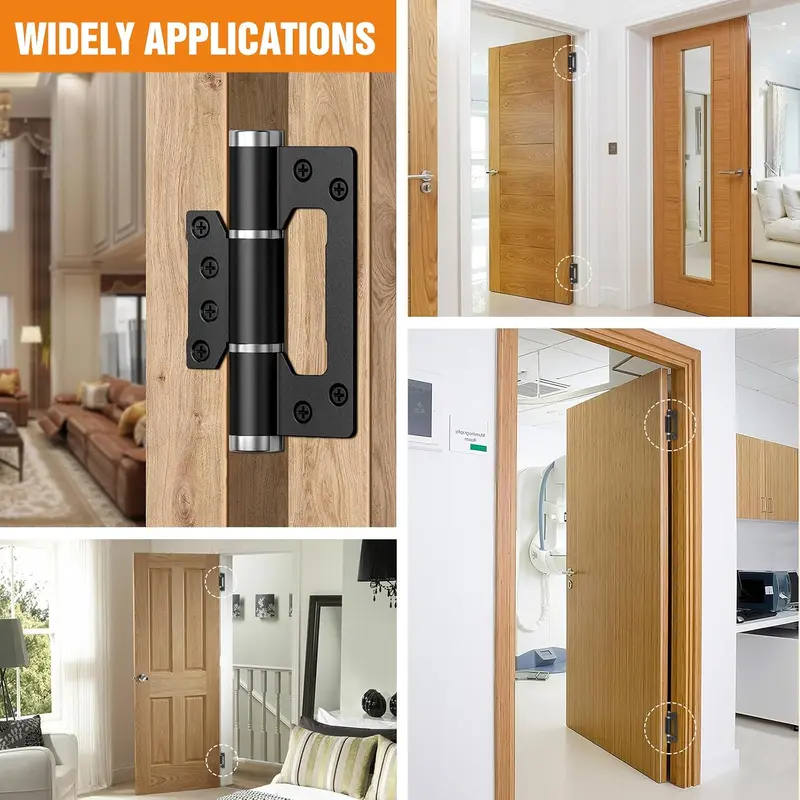 Self closing hinges for interior doors