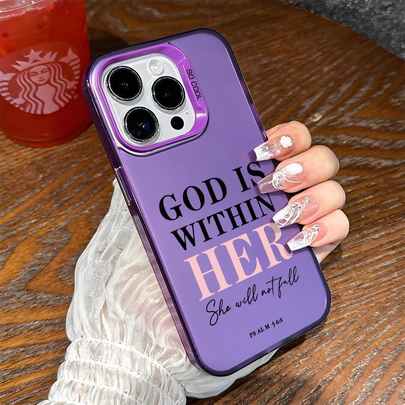 Bible Verse Psalm Pattern Shockproof Protective Case For IPhone 7 8 X bible-verse-psalm-pattern-shockproof-protective-case-for-iphone-7-8-x