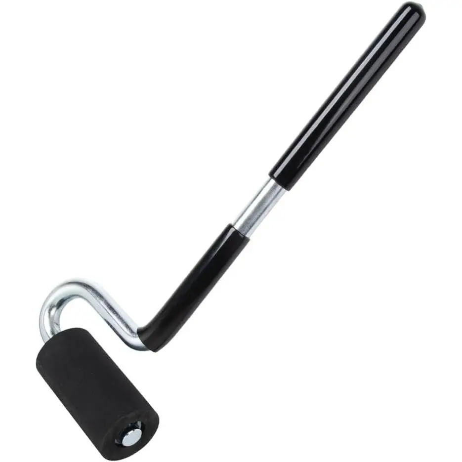 12" Edge Banding Roller – Rubber J Roller with Long Handle for Laminate Veneer Flooring and Wall Applications VAL006