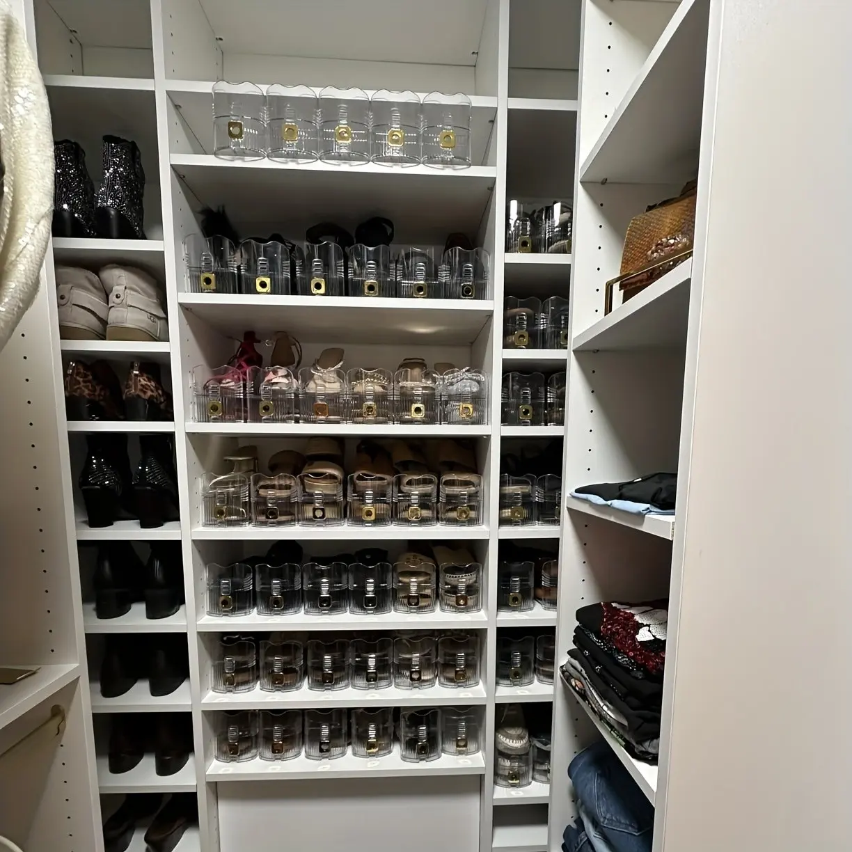 Shoe Slots Organizers 10/20Pack Shoe Stacker Organizer For Closet Shoe Stackers For A Pair Of Shoes Shoe Display Shelf Shoe Rack Holders Space Saver Adjustable Double-Layer 50% Space-Saving Shoe Holder For Home Storage
