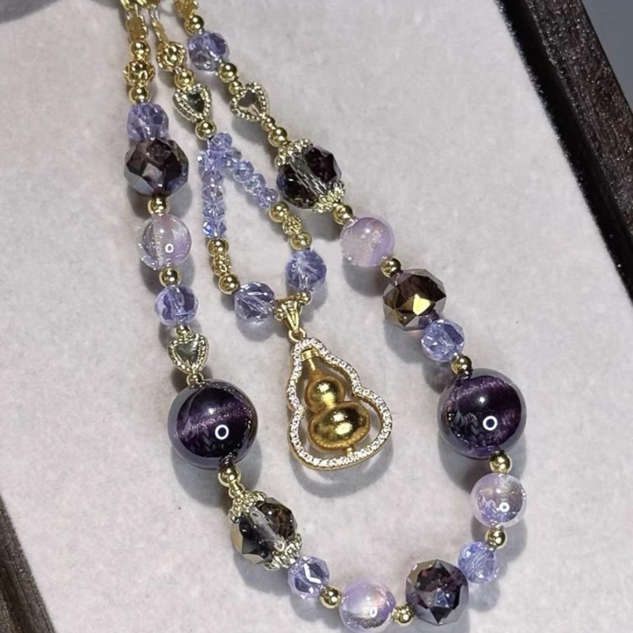 Fulu Shuang New Chinese Style Pendant Chain, Gilt Gourd Fortune Tag Phone Chain, Niche Design Phone Chain, Pendant, Lanyard