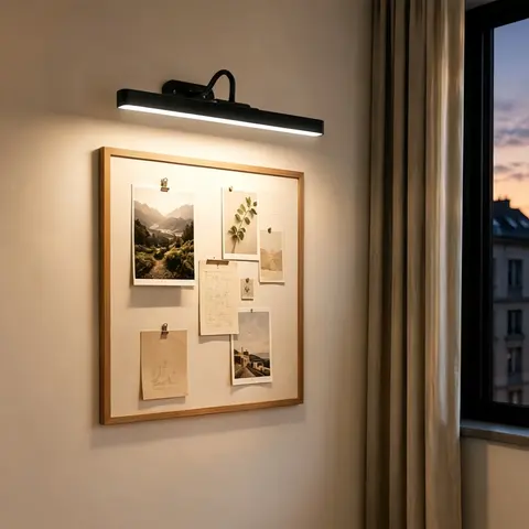 USB Rechargeable Picture Light with Remote, Dimmable and Timer, Brightness Dimmable, 3 Modes Art Display Lamp, Indoor Lighting, Ideal for Portraits and Wall Murals Decor, Dimmable Lamps