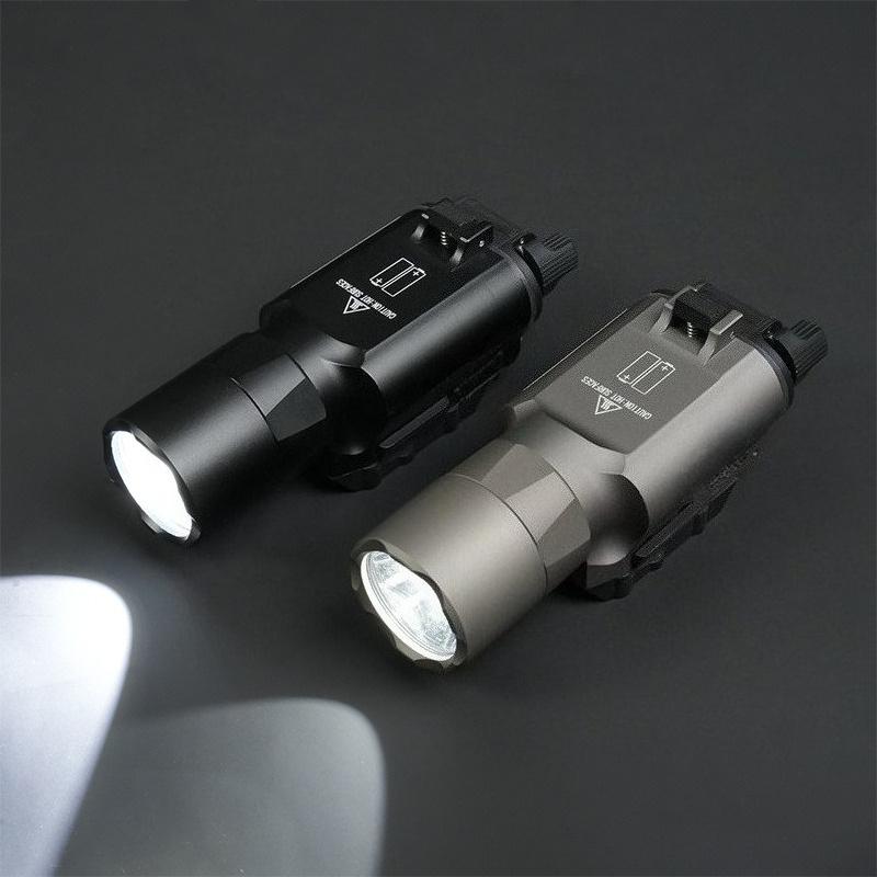 Handheld flashlight LED 1000 lumens white portable camping flashlight, Hanging suitable for outdoor hiking and family emergency situations and outdoor adventures, universal guide rail