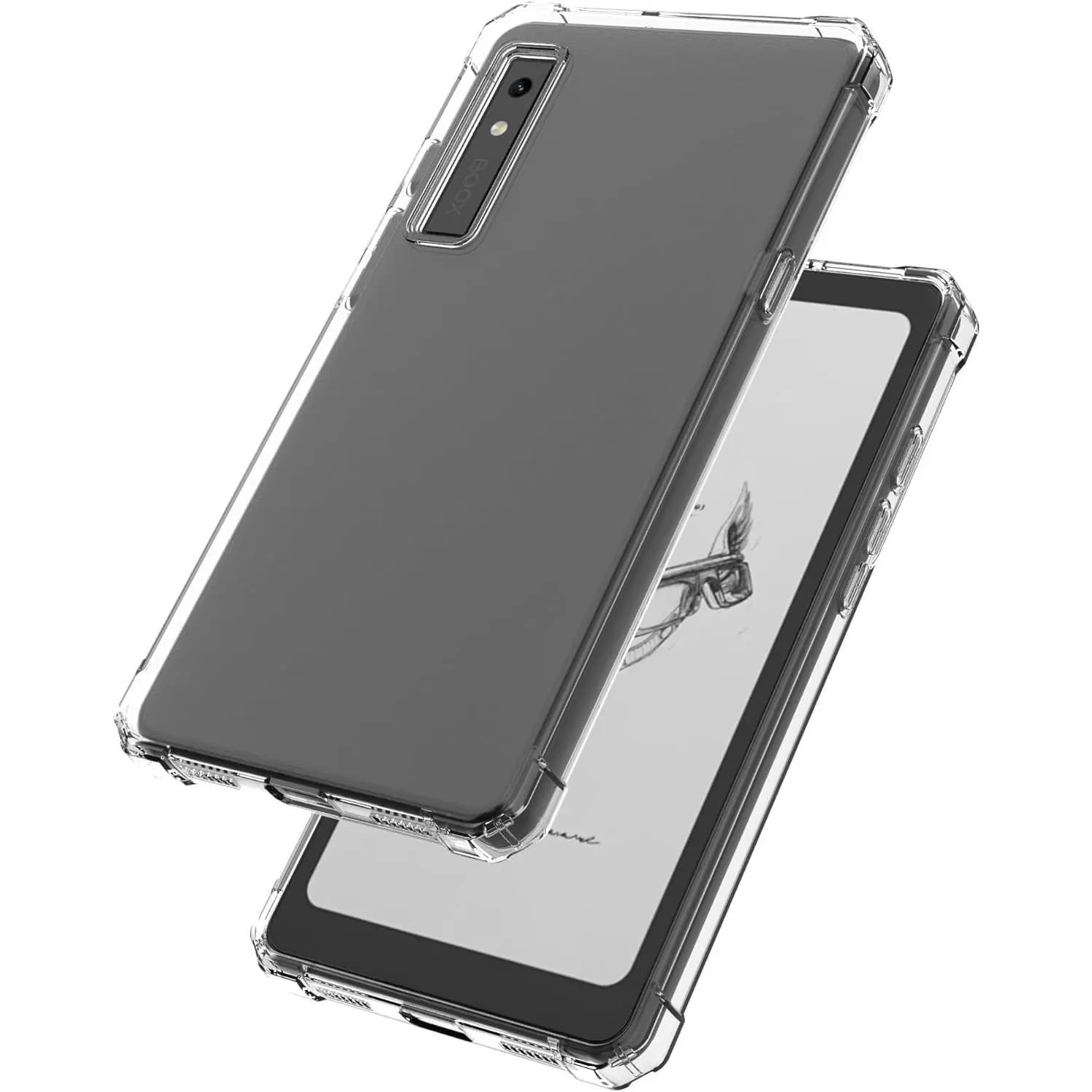 for 6.13" Onyx Boox Palma/Boox Kant/Boox Kant 2 Mobile ePaper Case Clear,for Onyx Boox E-Reader Cover,Shockproof Lightwheight Soft TPU  Shell-Clear
