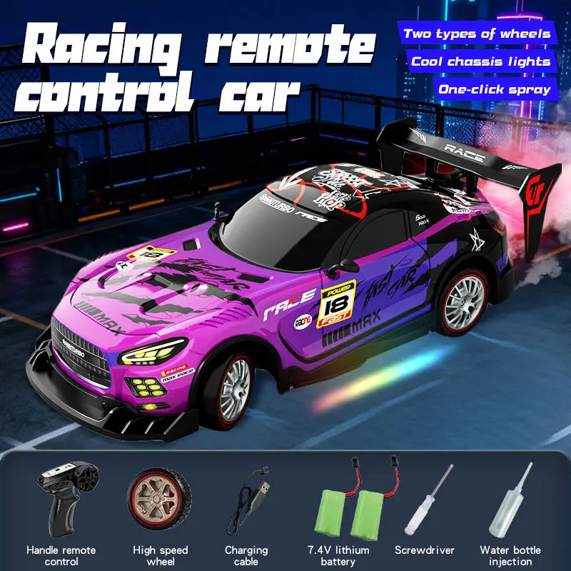 2.4GHz Remote Control Car, Multi-Terrain Off-Road Vehicle, 30+ Minute Battery Life, 100m Range, Spare Tire, Ideal Gift for Boys Aged 8-11