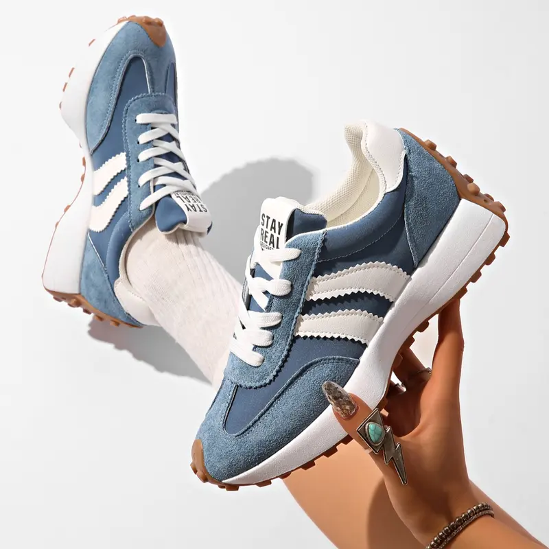 Women's casual lace-up low top sneakers, simple and versatile thick-soled heightened comfortable casual shoes, suitable for daily leisure and commuting wear, must-have for gifting and back-to-school
