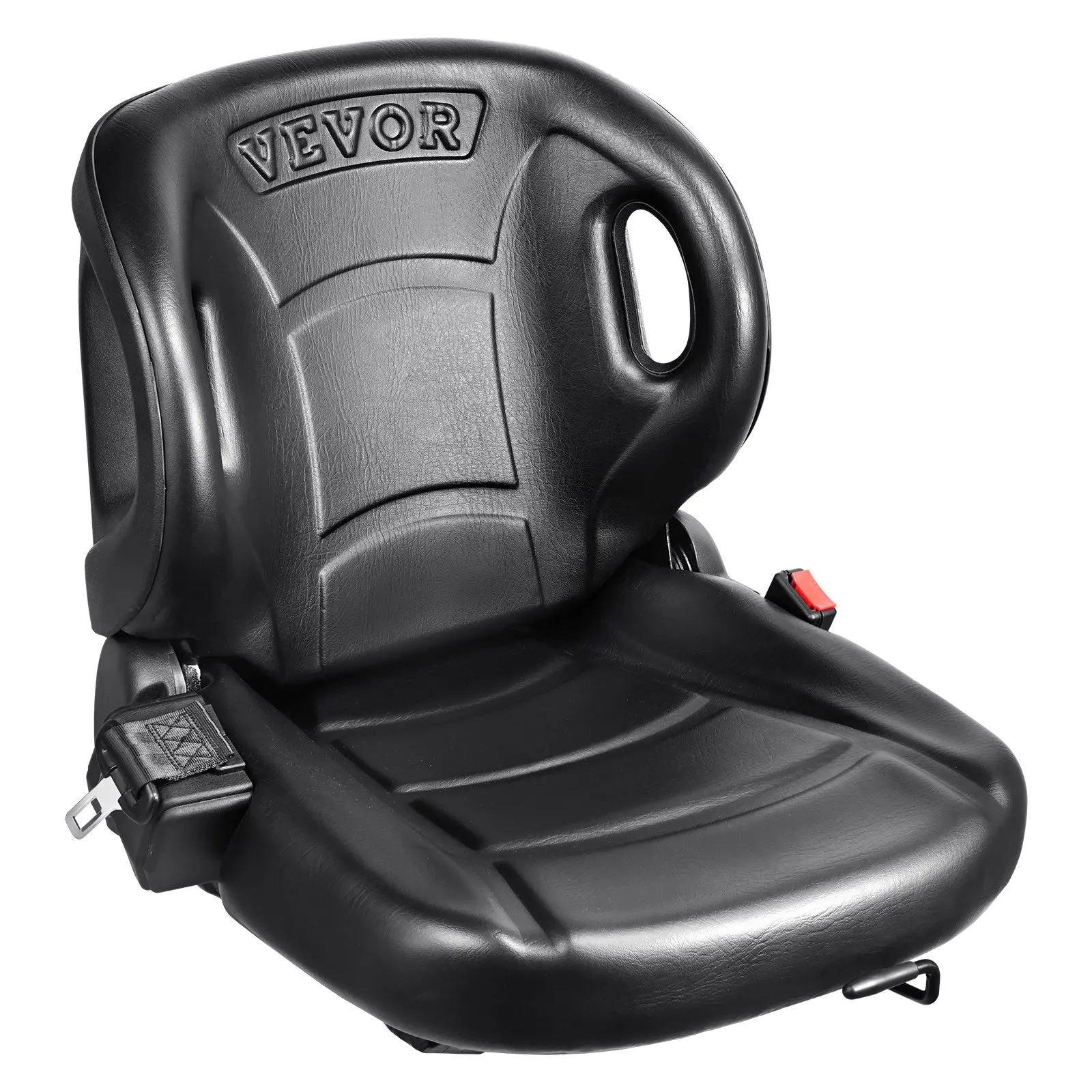 【Summerfinds】VEVOR Universal Forklift Seat, Tractor Seat with Adjustable Angle Back, Micro Switch and Seatbelt, Wrap-around Forklift Seat for Tractor Loader Excavator