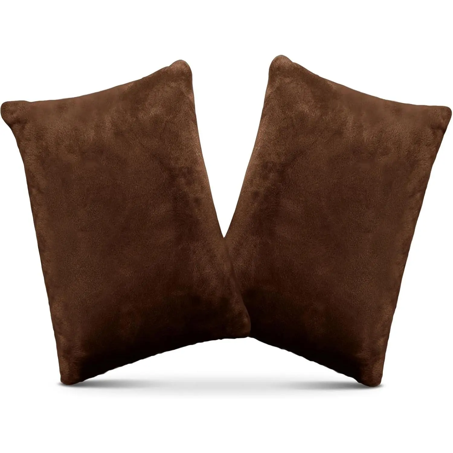 2 Pack Small Pillow, Memory Foam Mini Pillow 11 X 7 Inches for Travel, Sleeping, Nap, Neck, Knee, Lumbar Support, Tiny Cushion for Pet, Dogs (Brown)