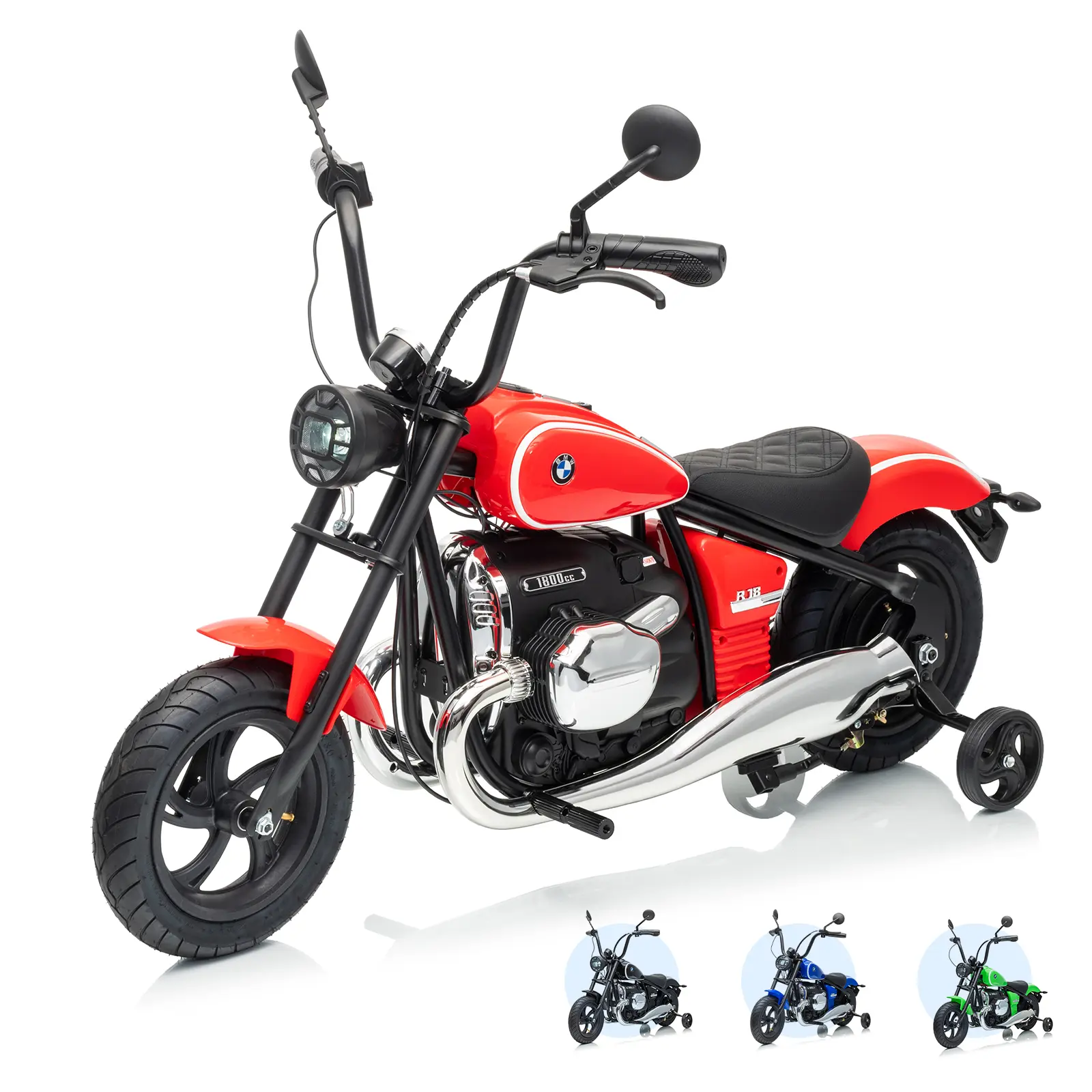 GARVEE 24V Rechargeable Electric Ride-On Motorcycle for Kids - Sturdy Frame, Lifelike Design, Safe Training Wheels, Easy Operation, Outdoor Toy Vehicle - Ideal for Ages 5+ (Flash Sale Item)