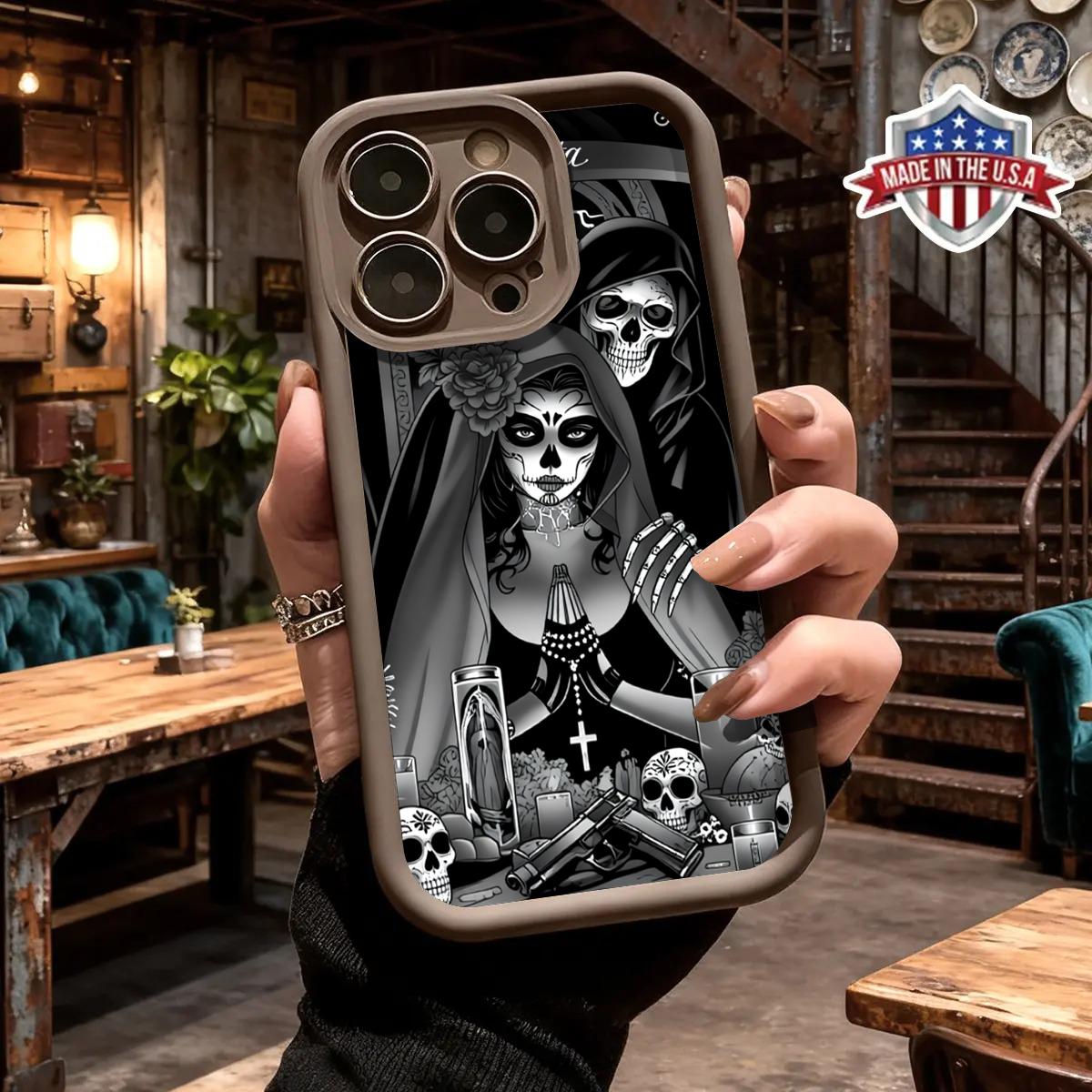 The Ghost Bride Case for iPhone11/12/13/14/15/16/17 Pro Max Plus cool fashion durable tpu cover shockproof anti-fall phone case