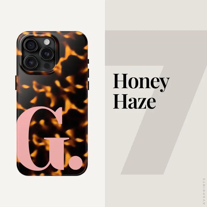 Personalized Tortoiseshell iPhone Case 17 16 15 14 13, Custom Initial Monogram Tortoise Shell TOUGH Personalized Tortoiseshell iPhone Case 17 16 15 14 13, Custom Initial Monogram Tortoise Shell TOUGH