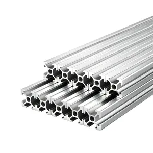 VEVOR 10PCS 2020 Aluminum Extrusion Profile, 48 Inch 1220 mm, T Slot European Standard Anodized Linear Rail, High-Strength Extruded Aluminum Rail, for 3D Printer Parts and CNC DIY Workbench, Silver