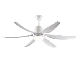 ARCH 56 Inch Ceiling Fan with Light Kit, 6 ABS Blades, 3 Color LED, DC Motor, 6 Speed Remote Control, Reversible, for Living Room Bedroom Patio Office Indoor White, Home Furniture and Household Product Search Terms for US Online Shopping