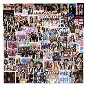 50/100pcs New Katseye Kpop Girl Group Graffiti Stickers Decoration Luggage Phone Guitar Waterproof Stickers