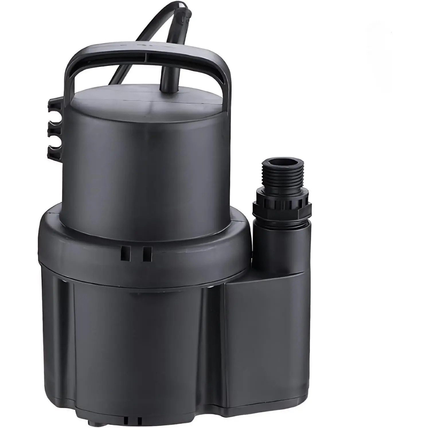 Submersible 1/6 HP 1370GPH, Sump Pump Submersible for Clean Water, Electric Utility Pump with 1" Water outlet and 3/4" Garden Hose Adaptor for Swimming Pool Garden Pond Draining
