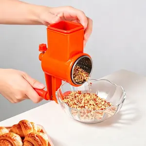 Hand Crank Manual Nut Grinder, Portable Peanut Walnut Dry Fruit Mill, Multi-Purpose Home Kitchen Spice & Nut Grinding Tool for Walnuts, Peanuts, Almonds & Assorted Dried Nuts