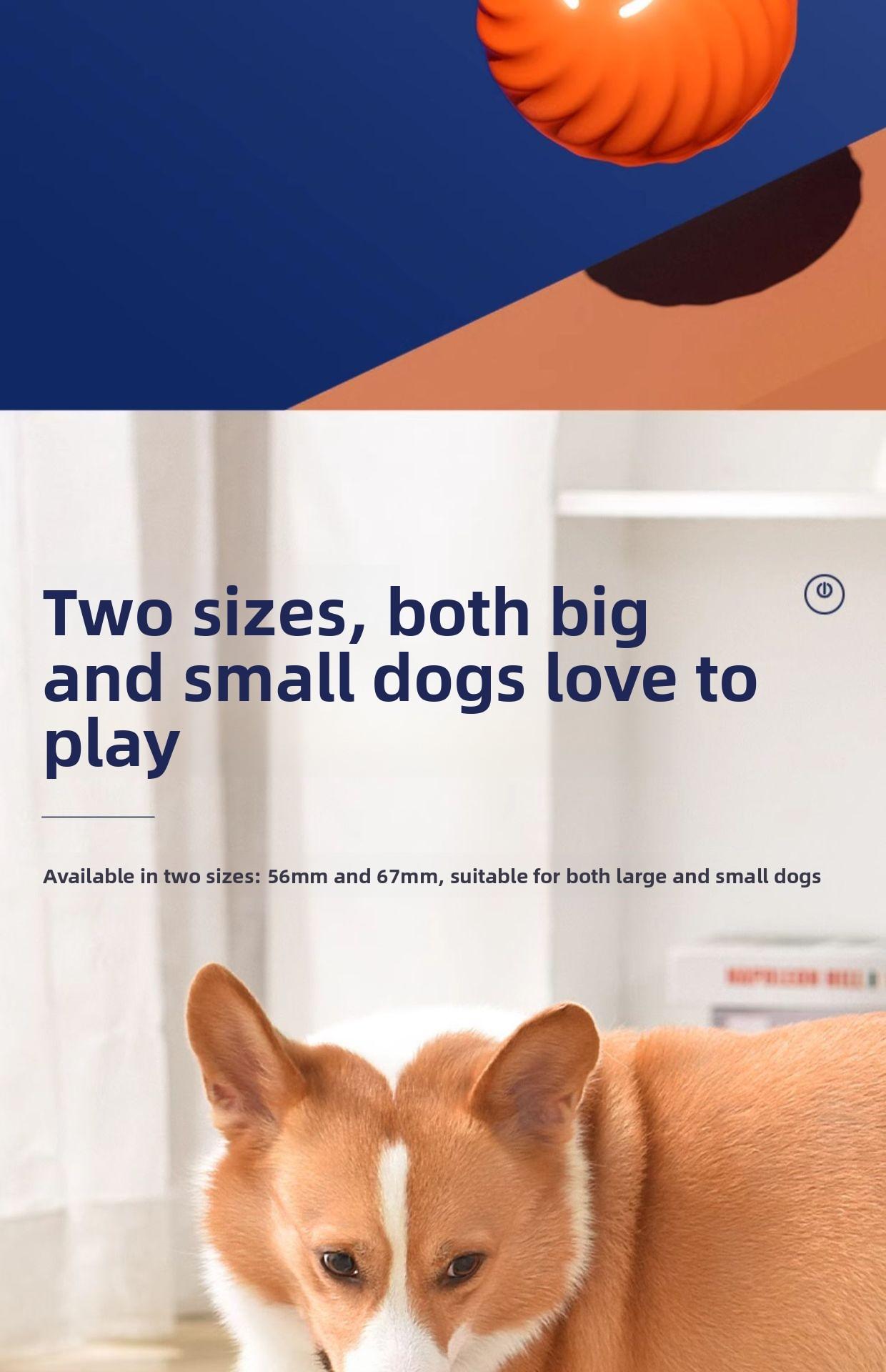 Gravity Jumping Ball Smart Rechargeable Pet Toy Automatic Rolling Interactive Chase Ball for Dogs Cats Livestock Prod with Flexible Shaft pet stuff dog pepper spray dog bugs detector reverse slow feeder shaped harness raised food bowl surprise gift k9