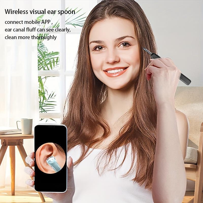 Electric Ear Wax Removal Tool, High-resolution Camera with 360° Angle Of View & 6 Led Lights, Ear Wax Remover, Earwax Removal Kit, Ear Wax Cleaning Tool for Women & Men, Ear Cleaner Camera