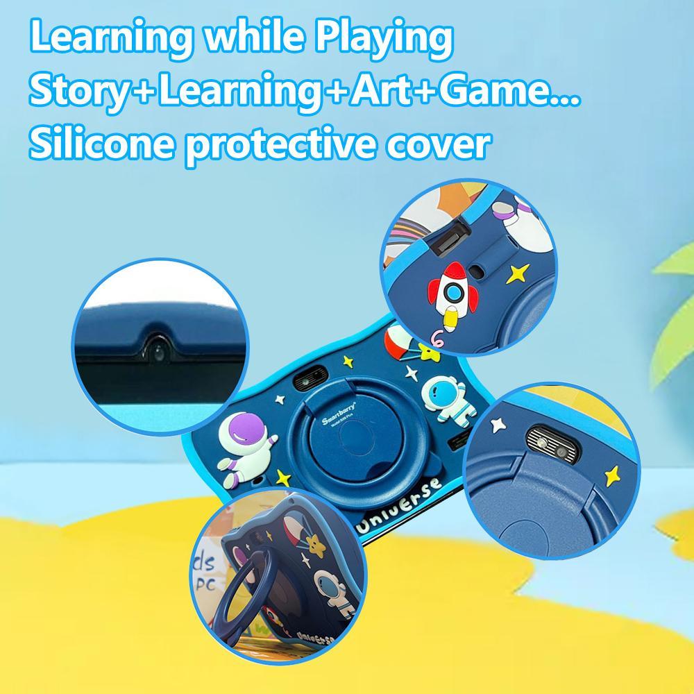 7 Inch Tablet Computer, 1 Count Dual Camera Quad Core Processor Tablet with Anti Drop Case, Parental Control Tablet for Boys & Girls