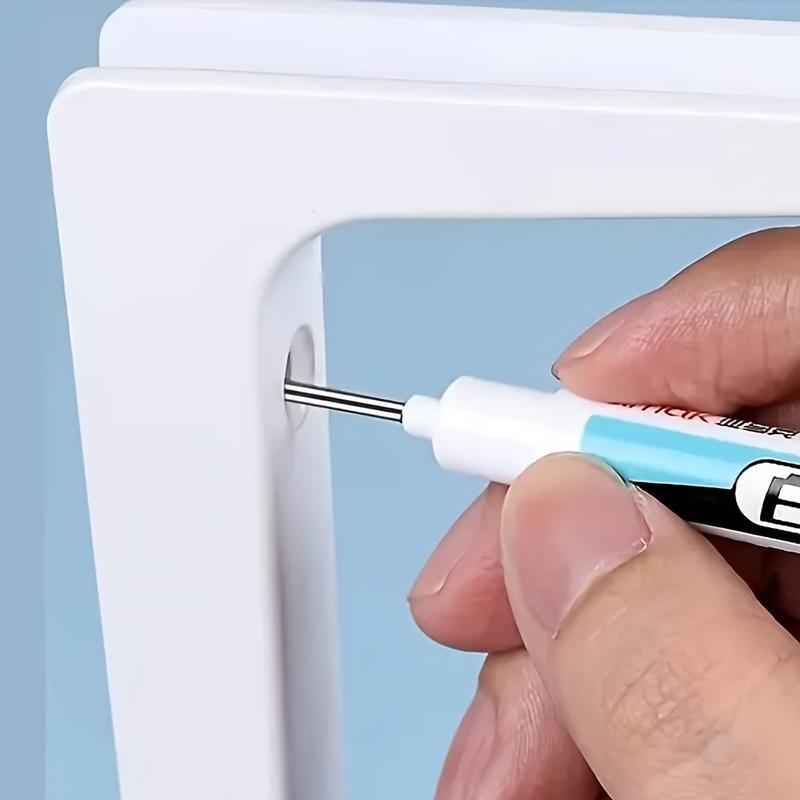 White Marker Pen (3 Counts), Quick Dry Marker Pen, Anti-fading Pen, DIY Craft Pen for Glass, Faux Leather, Wood, Metal, Permanent Oil Marker